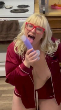 BBW MILF Sucks Your Cock in the Kitchen