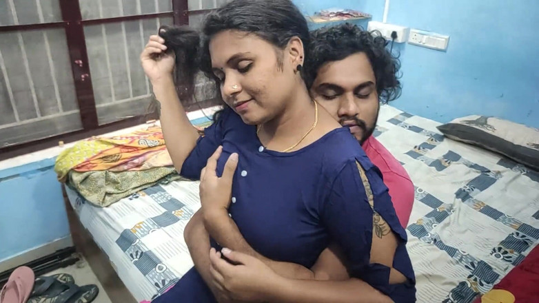 Vaishnavysharunraj: Blue Top Removal Hot Romance, Lip Loc, Boobs Suck and...