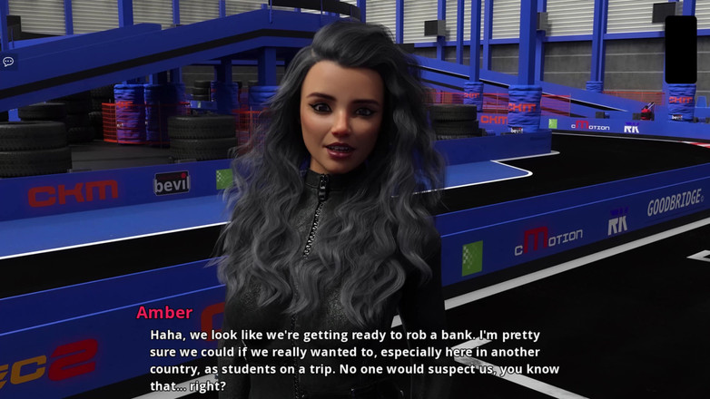 Johannes Gaming: Mahasiswi nakal 23 tahun lagi asik go kart bareng amber