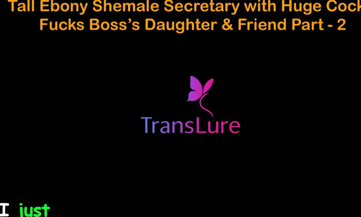 TransLure: English Audio Sex Story - Tall Ebony Shemale Secretary with Huge...