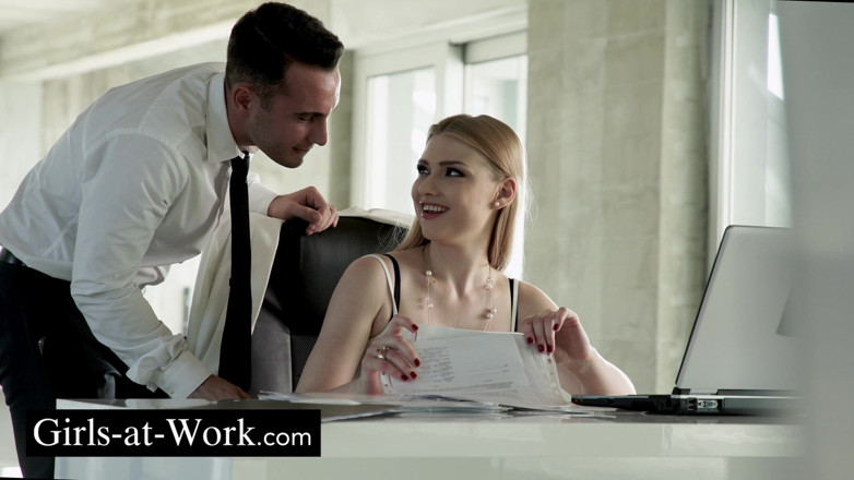 Girls At Work: Trio with 2 Gorgeous Secretaries
