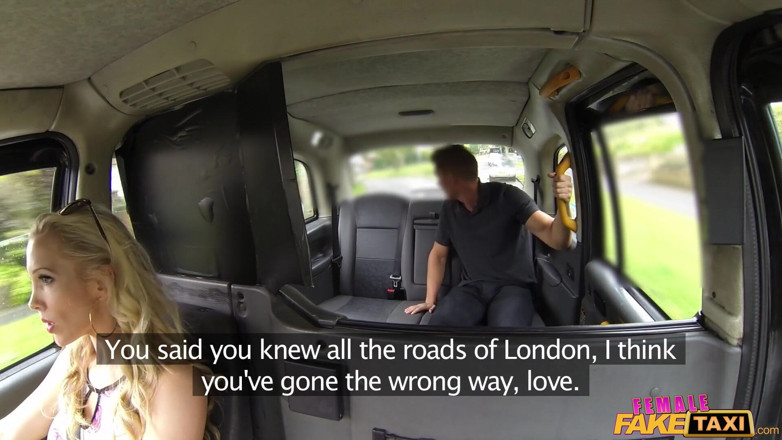 Female Fake Taxi: Female Fake Taxi - Female Fake Taxi Driver Stuffs Her Mouth...