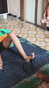 Indian Wife Getting Ready in Green Saree. Part 1