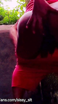 Shemale, Ladyboy Sissy Slave Piss Outdoors Compilation