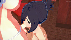 Hentai_Smash: Ami Asai dává futa Uzaki kouření a polyká její sperma....