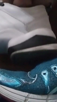Sneaker fuck and cum on asics