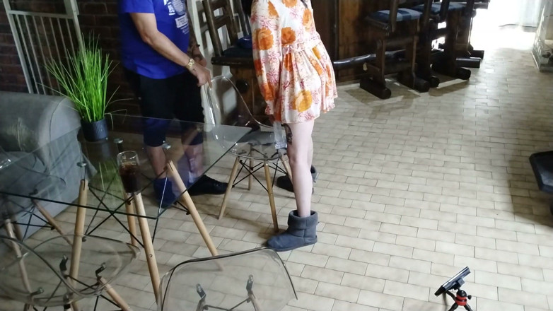 Bigjoefuckalott: Caught My Friends Wife Fucking Her Dildo on the Chair