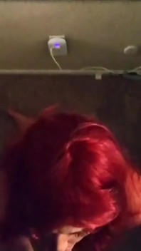 Redhead tinder  slut gets facial and swallows