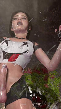 Ellie Riding Lara Crofts Brzuch Bulger Futa Dick / Bonus Ellie's Non Stop Cum Scena