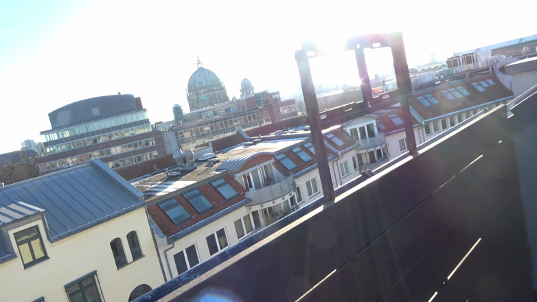 SnakeDave studio: Spontaneous Blowjob Over the Rooftops of Berlin