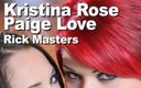 Edge Interactive Publishing: Paige Love , Kristina Rose i Rick Masters ssają śnieżkę na twarz