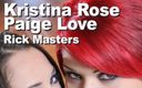 Edge Interactive Publishing: Paige Love и Kristina Rose и Rick Masters сосут камшот на лицо в снежке