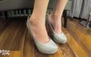 Mysterious Kathy: Самые горячие высокие каблуки Примерка большой АСМР, огромная сперма на обуви