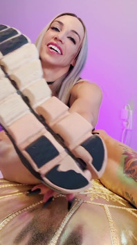 POV Self-tickling Foot JOI with Holes My Socks: Mars Solo