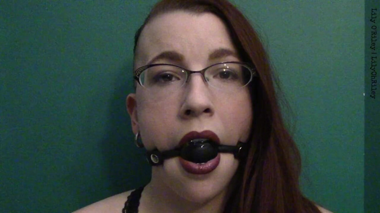 Lily O'Riley: Ballgag Staring