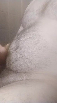 Hairy Gay Uncut Cock Masturbation and Cumshot