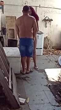 Putting It Hot on the Cleaning Lady in the Backyard