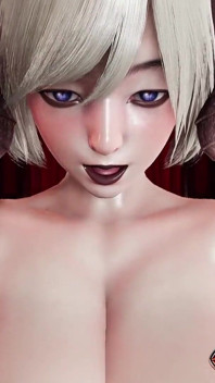 Domiatrix Hentai-animatie - close-up grote pik plagen, seks met kijkgaten en pov rijdend met creampie-einde