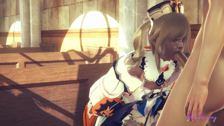 Yaoitube: Genshin impatto Yaoi - Barbara femboy potrebbe ingoiare tutto quel latte?