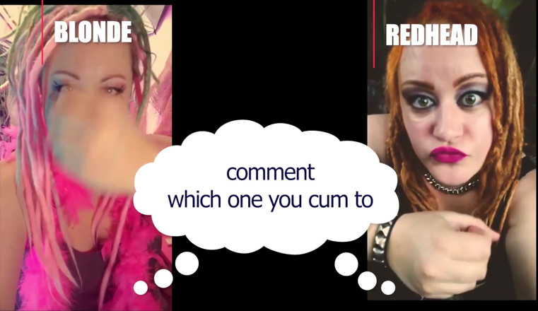Campsissyboi: Comment which one made you cum blonde or redhead straight...