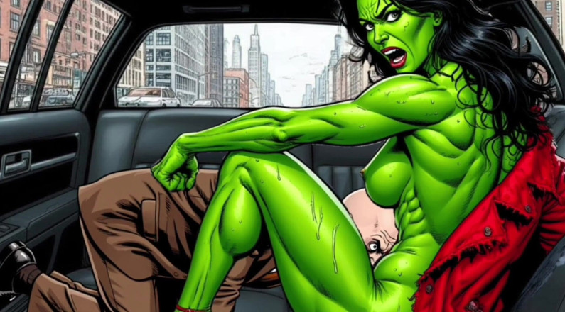 Octopussy Lovers Club: Horny Muscular MILF Dominatrix Fucks in the Car