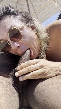 Blowjob on Beach