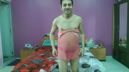 Cute & Nude Crossdresser: Sexy mietje travestiet femboy lieve lolly in een sexy pure...