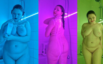 Tina Angel: 静かにシャワーを浴びて、見てるんだよ