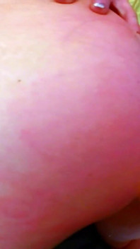 POV skinny girl gets licked and fucks girlfriend with strap on