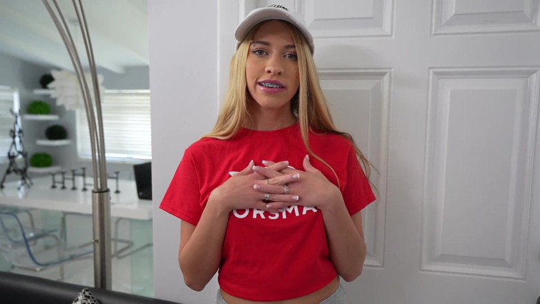 Doorsmash: Blonde with Braces Khloe Kapri squirts on Conor's wet burrito