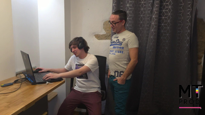 MT gay prod: He Drops Fortnite to Smash His Stepfather's Ass!