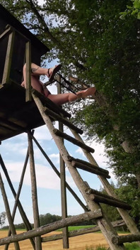 Xxl Pissing From Above in the Forest