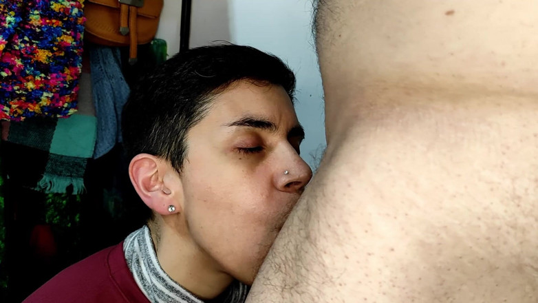 TheArtOfCum: Quickie! Blowjob dan pancutan mulut, cumplay dan telan