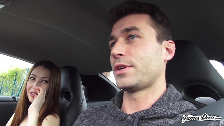 James Deen: Jenna Justine in kehlenfick-action mit James Deen