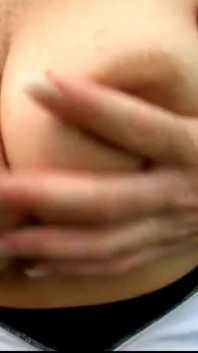Redhead with big boobs caught in a gangbang