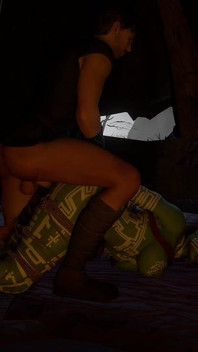 Pounding a Tribal Orc Woman Only to Cun on Her Tits