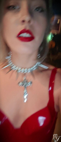 Red Latex Dress