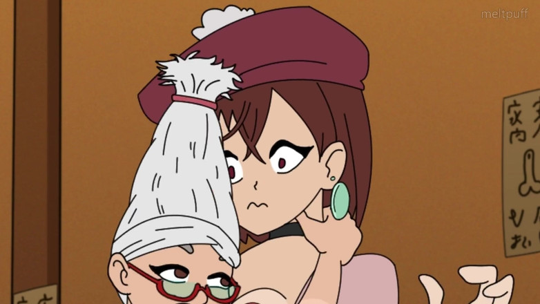 Meltpuff: Okarun fute Momoko &amp; Seiko Dan Da Dan Sex în trei hentai...