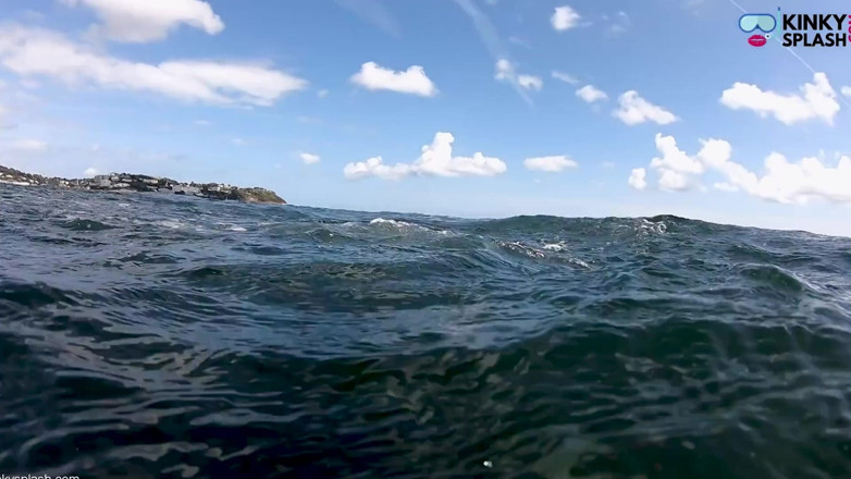 UKCuteGirl Lucy Lauren: 오픈 워터 프리다이브 울트라 롱 핀, 잠수복 및 스노클링 기어