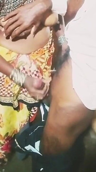 Wife Big Bobs Show Hand Job