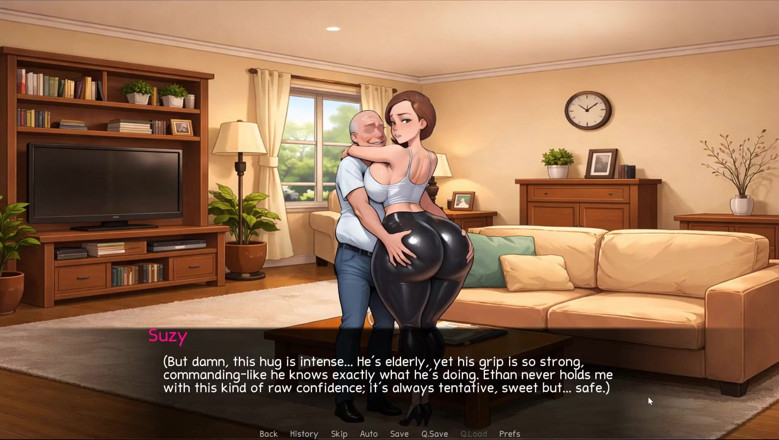 Cumming Gaming: Игра уроков дедушки, хентай табу, эпизод 1: отчим блуждает руками с моей невестой!