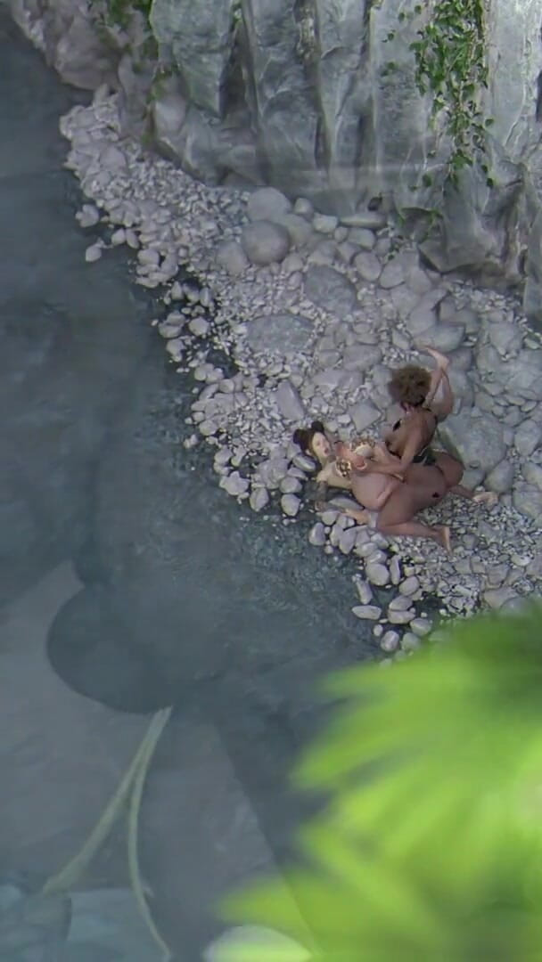 Horny Tourist hot wife fucked by BBC Futa on river bank in Jamaica - sassycomics.mp4
