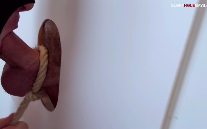GLORYHOLEGAYS: Xxl Monster Cock Gets Tied at the Gloryhole