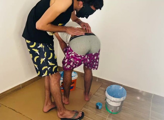 Arab gay sex: Mühendis Arap inşaat işçilerini seksle sikiyor