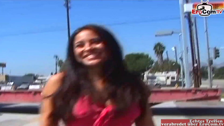 EroCom: Latina teen with big tits pick up at the street