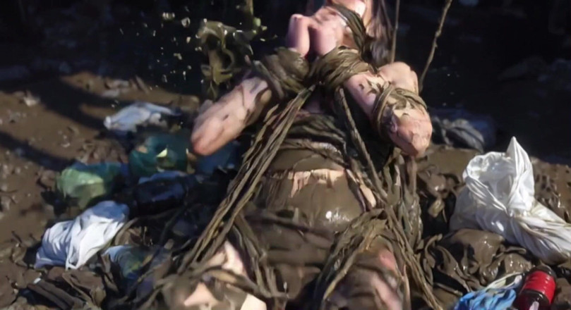 Anime Hentai: Trash bondage umiliazione - la donna disperata brama il creampie
