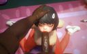 Cherry Overwatch: Fortnite Evie suce une grosse bite noire en montrant ses...