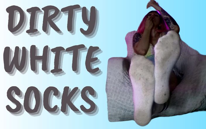 Lady_Angela: Lady Angela Dirty White Knee Socks Fetish Tattooed Goddess