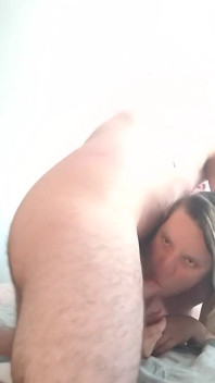 She Sucks a Long Cock in Front of the Camera for Her Cuckolded Husband