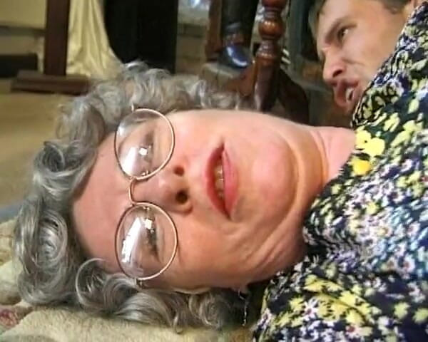 German's Fat and Old Ladies: Cum Eating German Granny Likes to Play with Big Cock